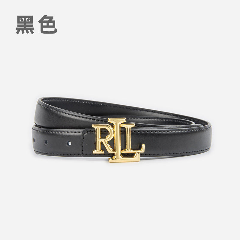 Wholesale Letter genuine leather women' s belt cowhide belt